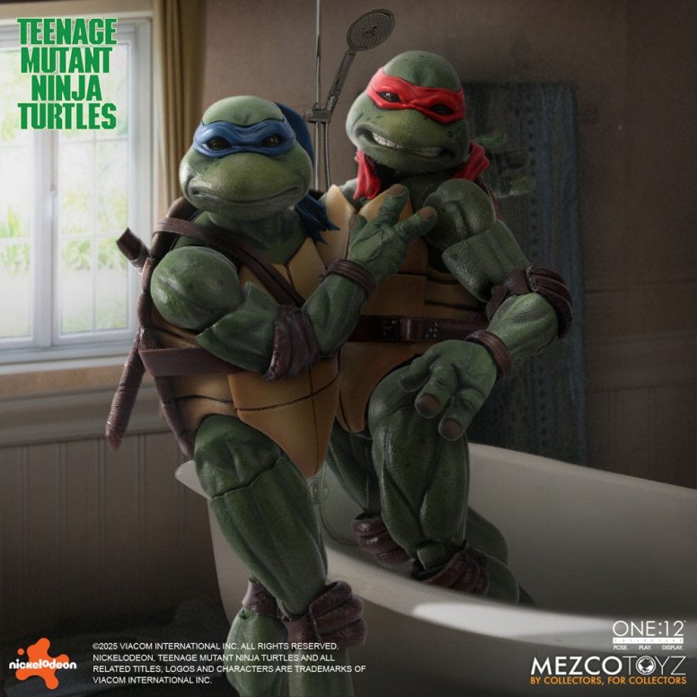 Mezco One 12 - Teenage Mutant Ninja Turtles (film del 1990) Set di 4 figure - Tartarughe Ninja
