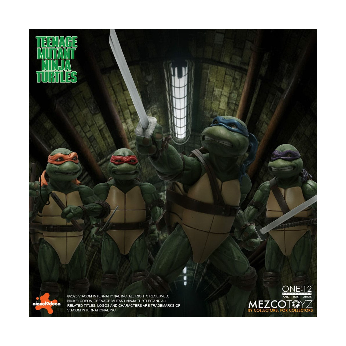 Mezco One 12 - Teenage Mutant Ninja Turtles (film del 1990) Set di 4 figure - Tartarughe Ninja