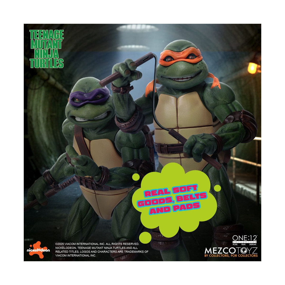 Mezco One 12 - Teenage Mutant Ninja Turtles (film del 1990) Set di 4 figure - Tartarughe Ninja