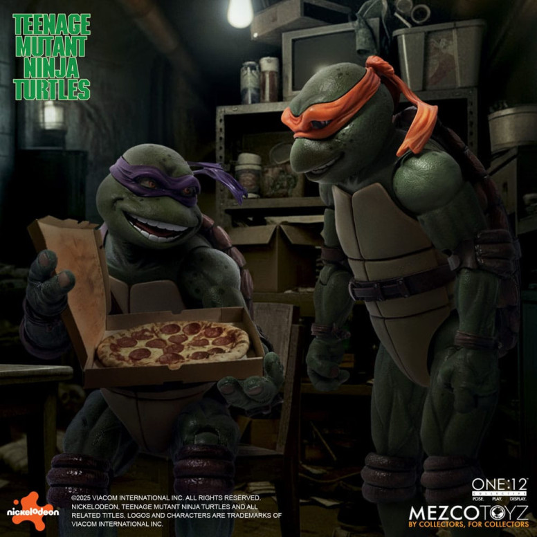 Mezco One 12 - Teenage Mutant Ninja Turtles (film del 1990) Set di 4 figure - Tartarughe Ninja