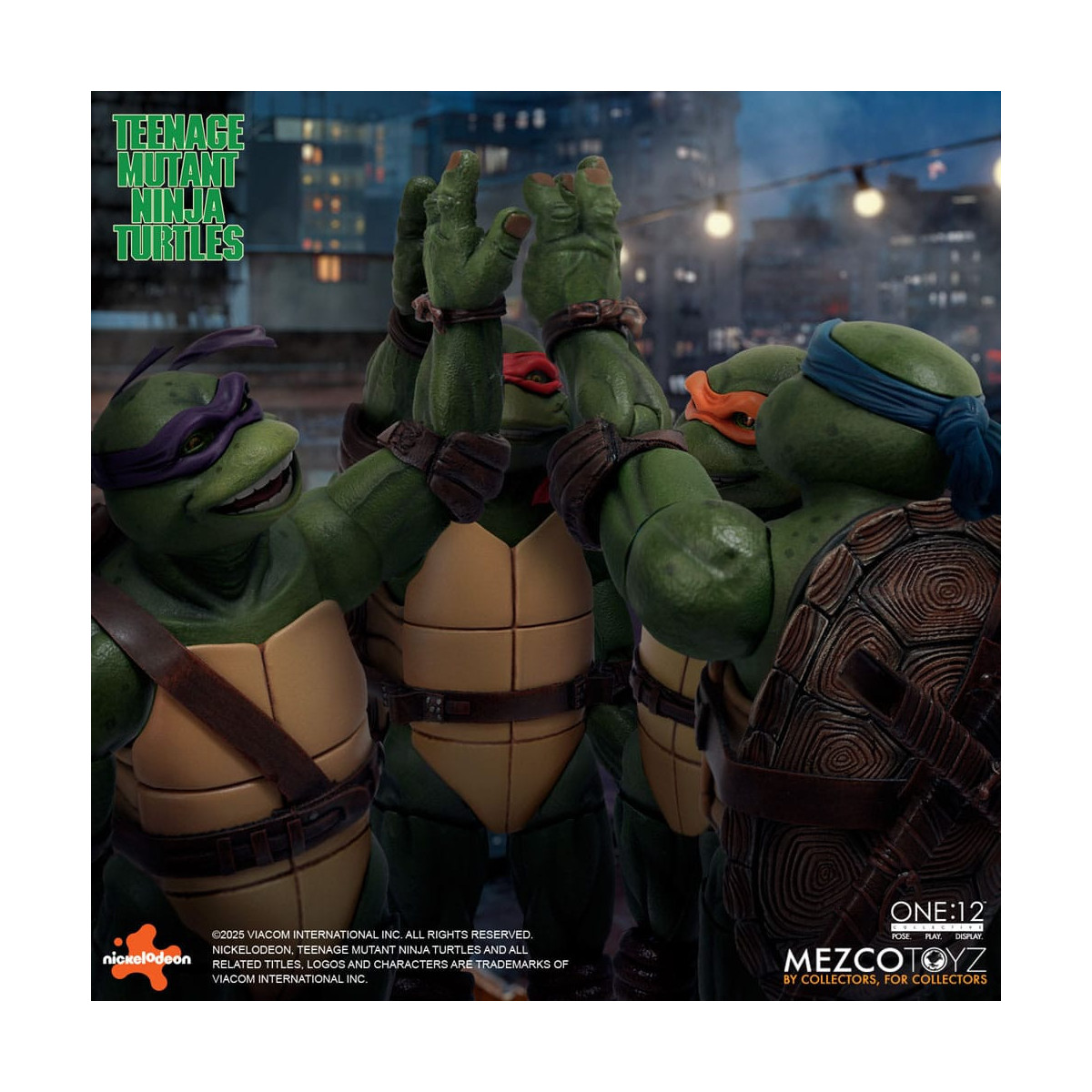 Mezco One 12 - Teenage Mutant Ninja Turtles (film del 1990) Set di 4 figure - Tartarughe Ninja
