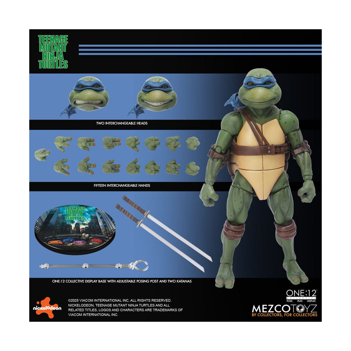 Mezco One 12 - Teenage Mutant Ninja Turtles (film del 1990) Set di 4 figure - Tartarughe Ninja