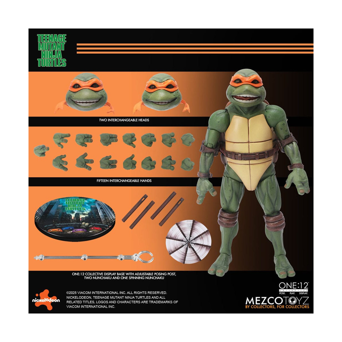 Mezco One 12 - Teenage Mutant Ninja Turtles (film del 1990) Set di 4 figure - Tartarughe Ninja