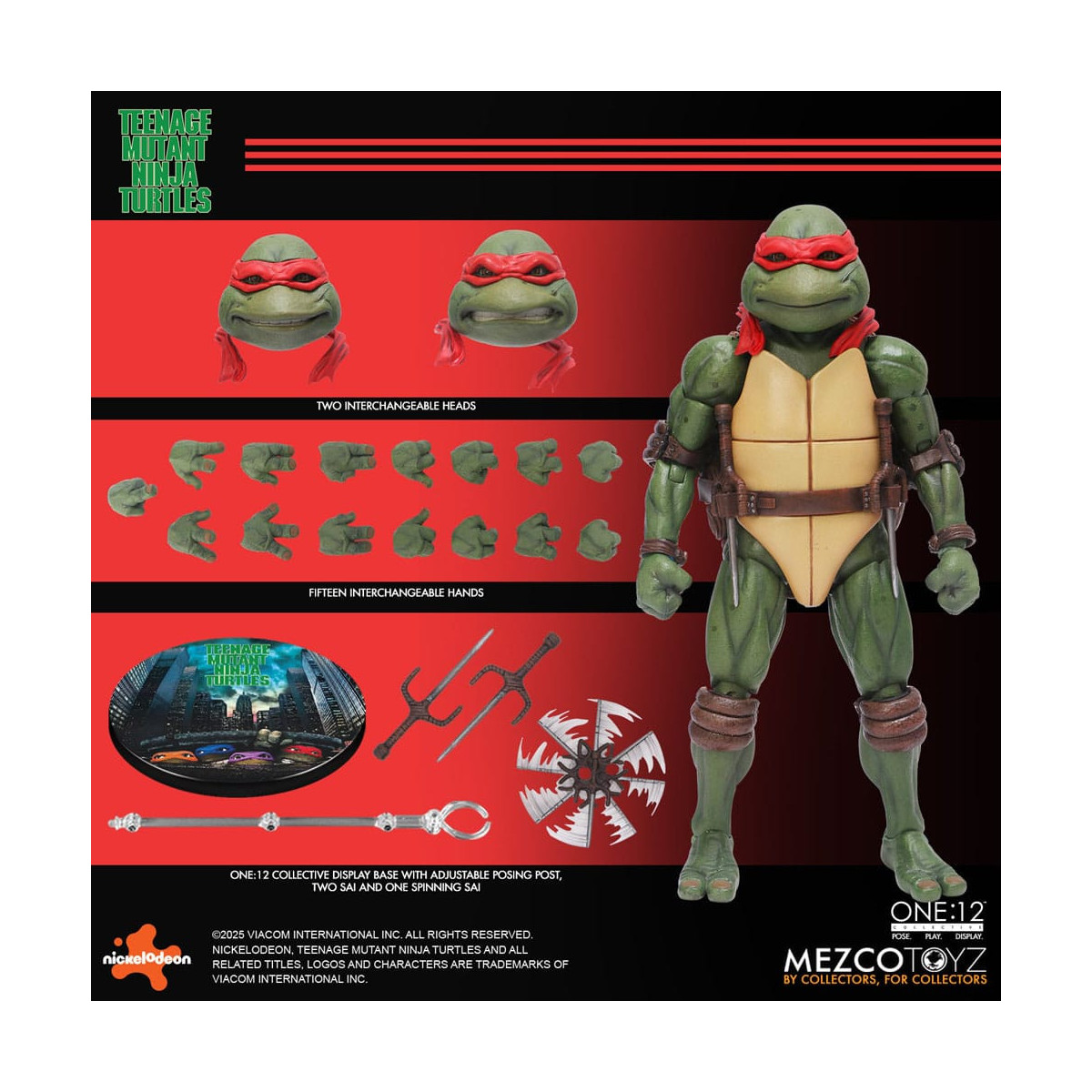 Mezco One 12 - Teenage Mutant Ninja Turtles (film del 1990) Set di 4 figure - Tartarughe Ninja