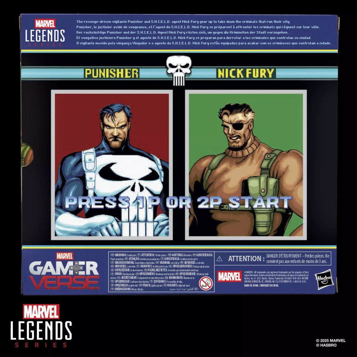 Hasbro Marvel Legends Serie Gamerverse - The Punisher & Nick Fury