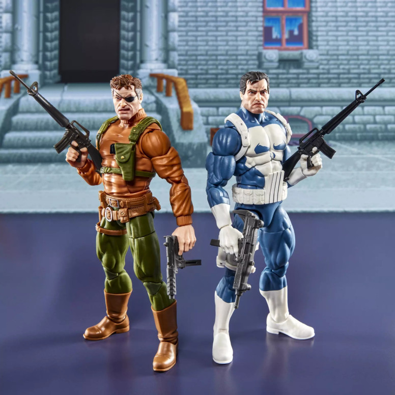 Hasbro Marvel Legends Serie Gamerverse - The Punisher & Nick Fury