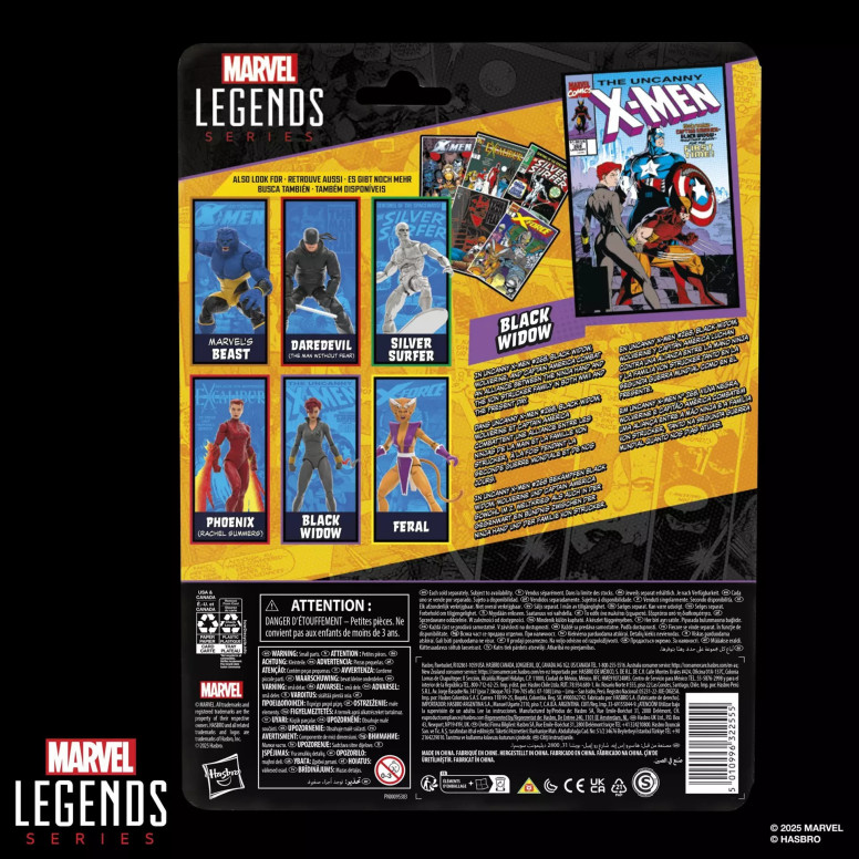 Marvel Legends - Vedova Nera (uniforme grigia) - Mini Comics Wave 2