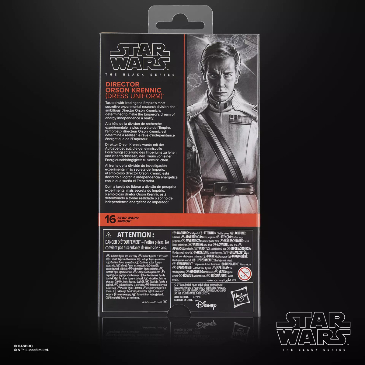 Star Wars The Black Series - Direttore Orson Krennic (uniforme) - Andor