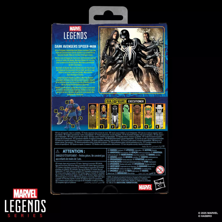 Marvel Legends - Vendicatore Oscuro Spider-Man - Giustiziere BAF