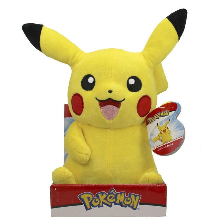 Jazwares Pokémon - Peluche Pikachu seduto - 30 cm