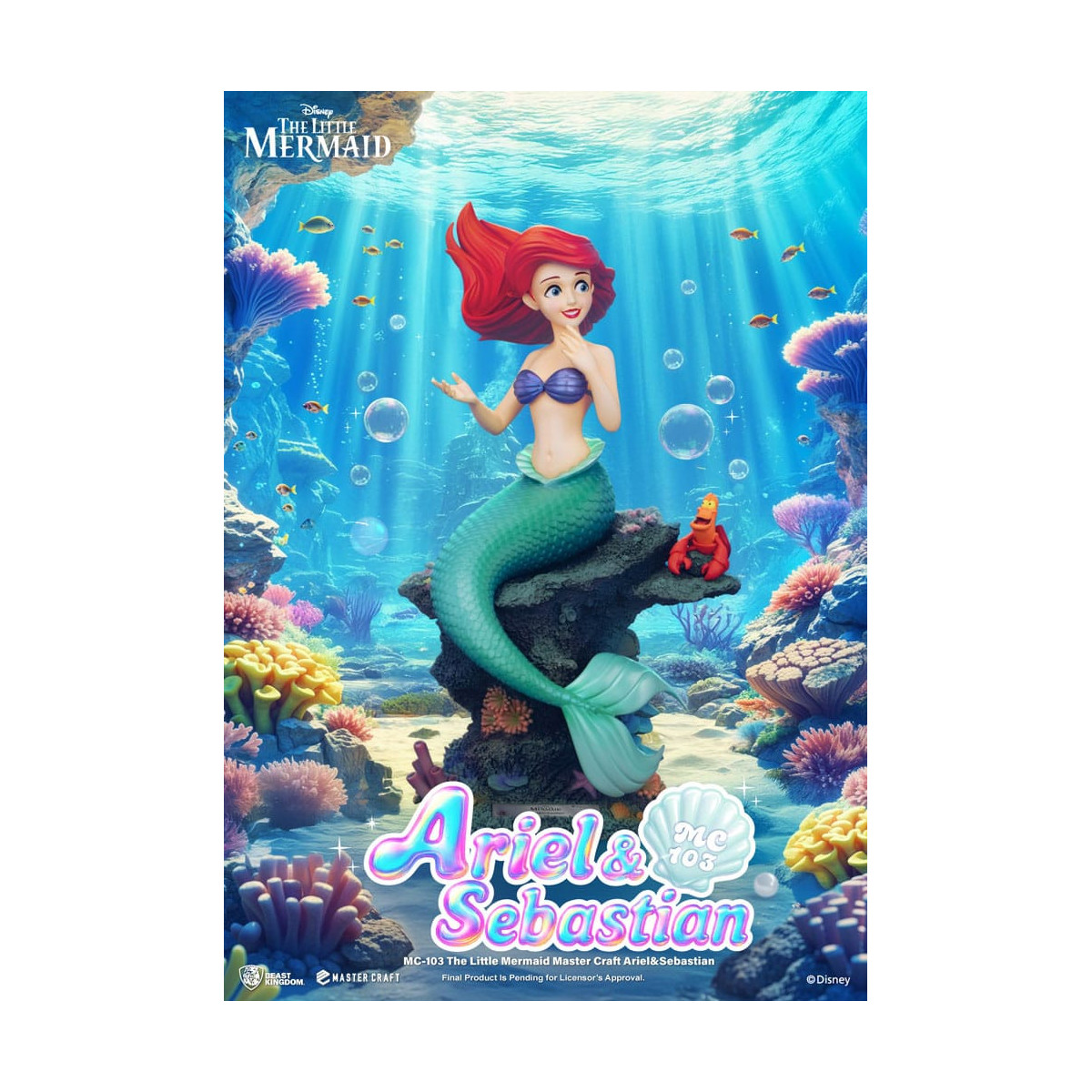 Beast Kingdom Disney - Master Craft Ariel e Sébastien - La Sirenetta