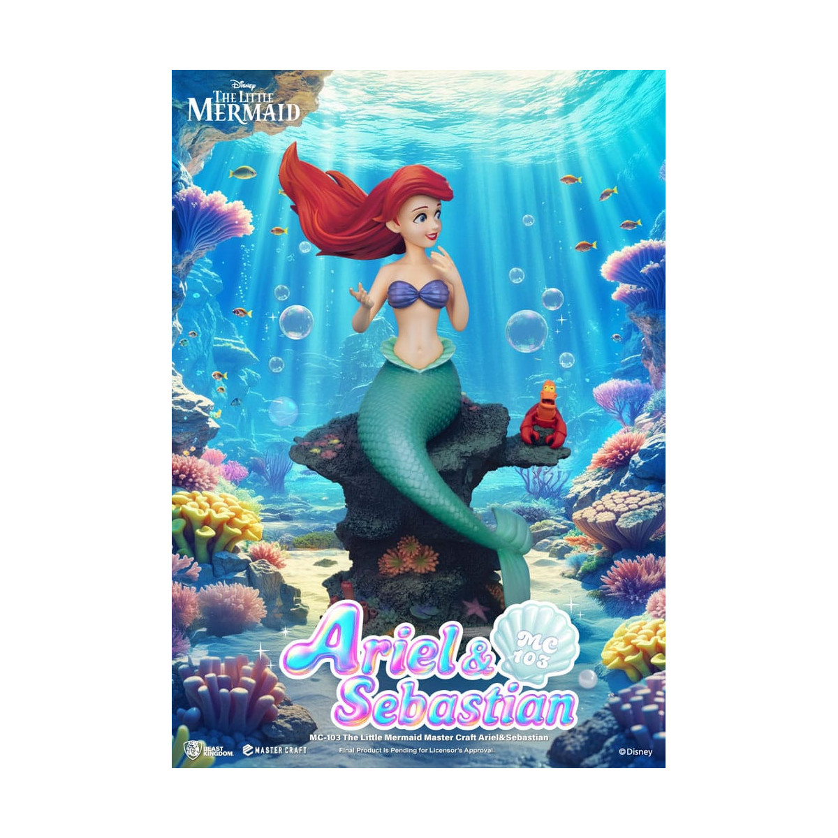 Beast Kingdom Disney - Master Craft Ariel e Sébastien - La Sirenetta