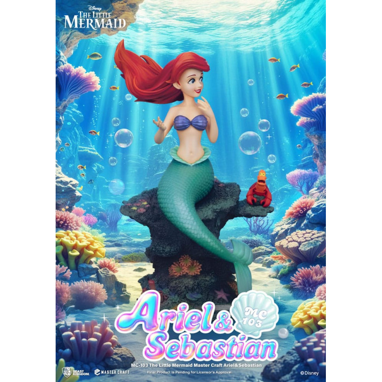 Beast Kingdom Disney - Master Craft Ariel e Sébastien - La Sirenetta
