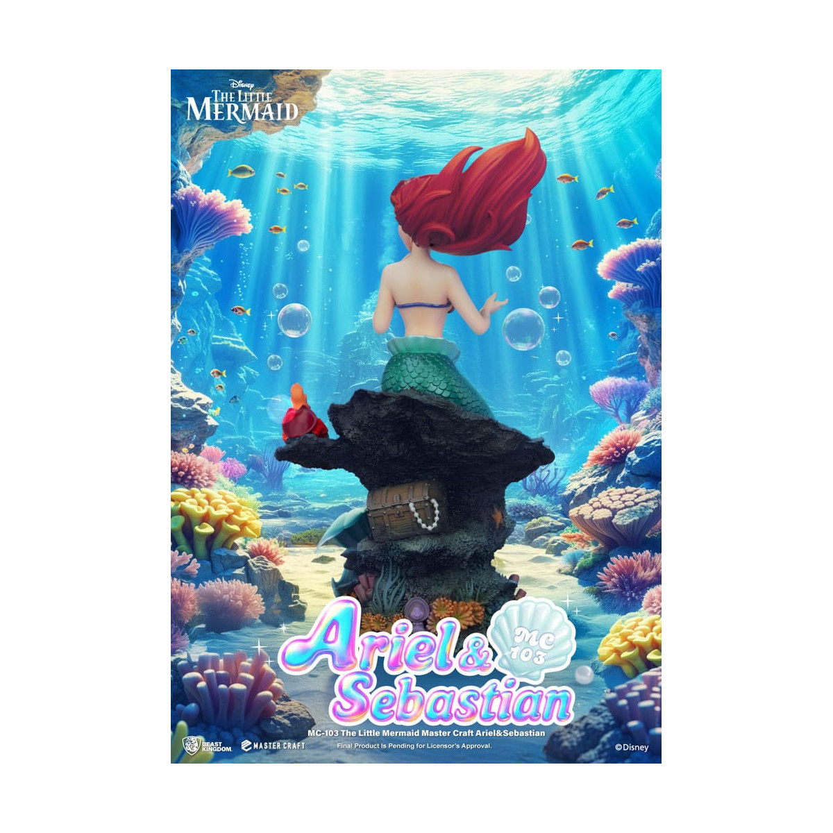 Beast Kingdom Disney - Master Craft Ariel e Sébastien - La Sirenetta