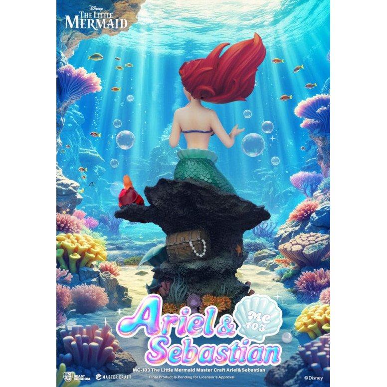 Beast Kingdom Disney - Master Craft Ariel e Sébastien - La Sirenetta