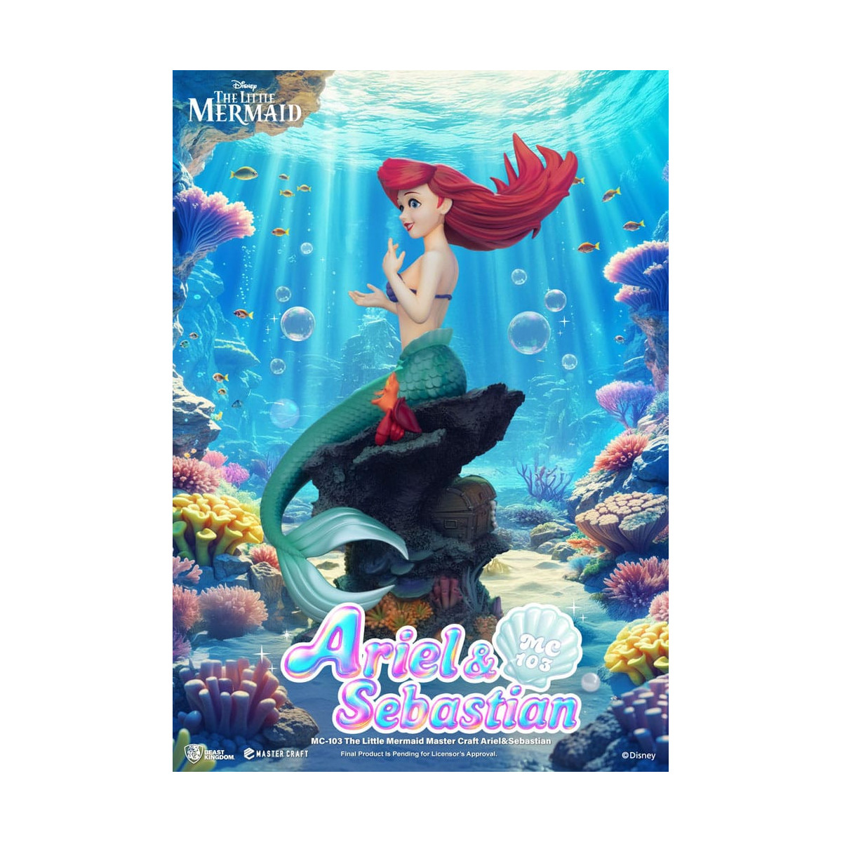 Beast Kingdom Disney - Master Craft Ariel e Sébastien - La Sirenetta