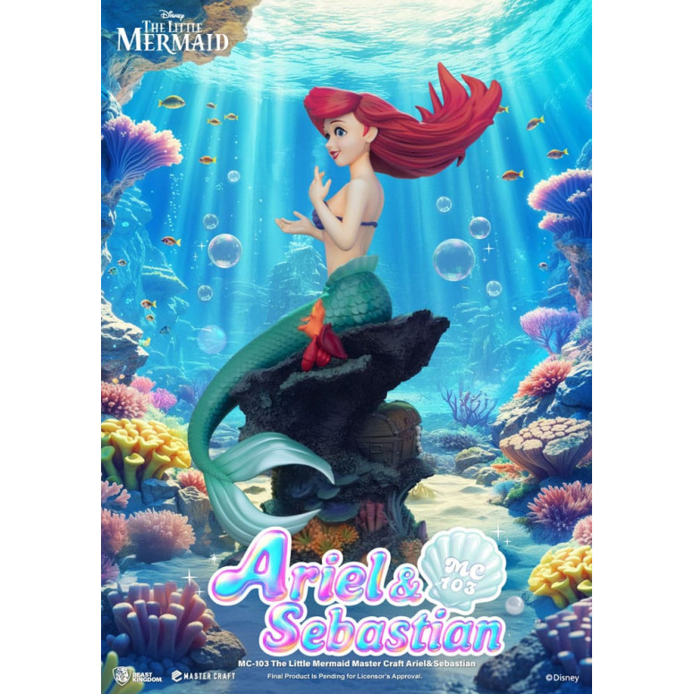 Beast Kingdom Disney - Master Craft Ariel e Sébastien - La Sirenetta