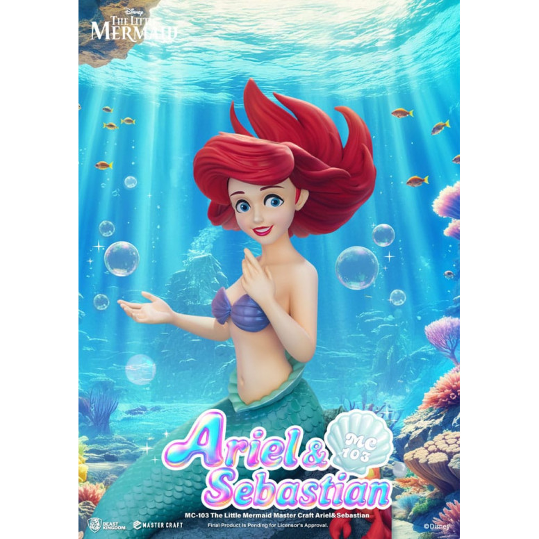 Beast Kingdom Disney - Master Craft Ariel e Sébastien - La Sirenetta