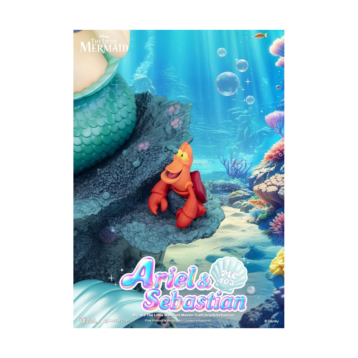 Beast Kingdom Disney - Master Craft Ariel e Sébastien - La Sirenetta