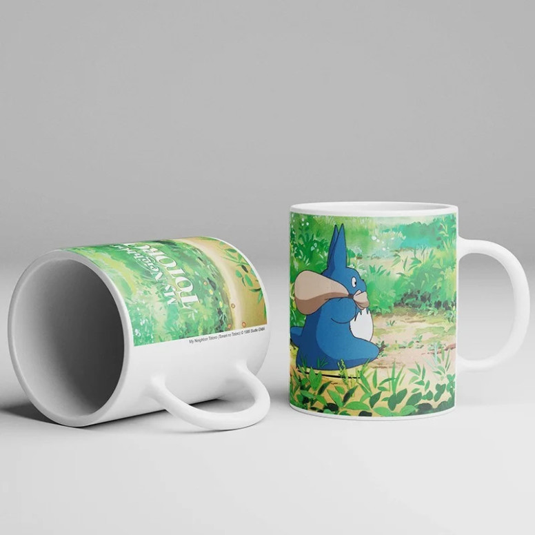 Semic - Tazza Ghibli 08 - Totoro blu e bianco - Il mio vicino Totoro