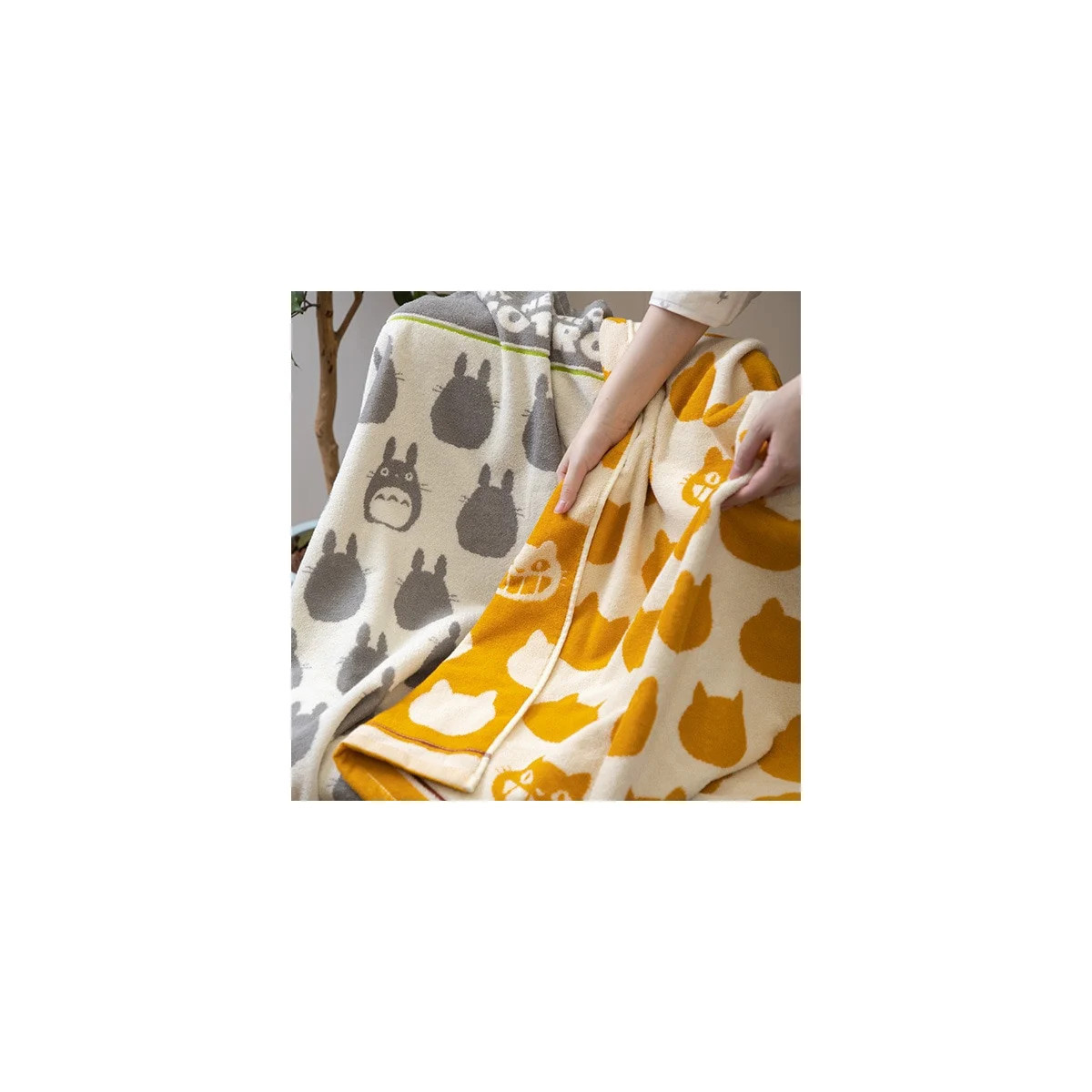 Marushin - Coperta beige Chatbus 85x115 cm - Il mio vicino Totoro