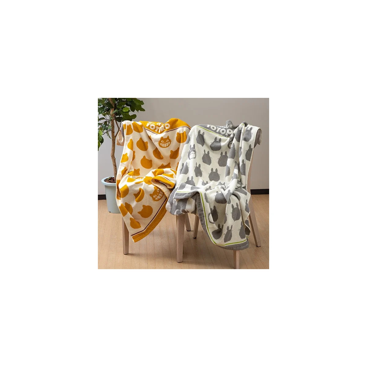 Marushin - Coperta beige Chatbus 85x115 cm - Il mio vicino Totoro
