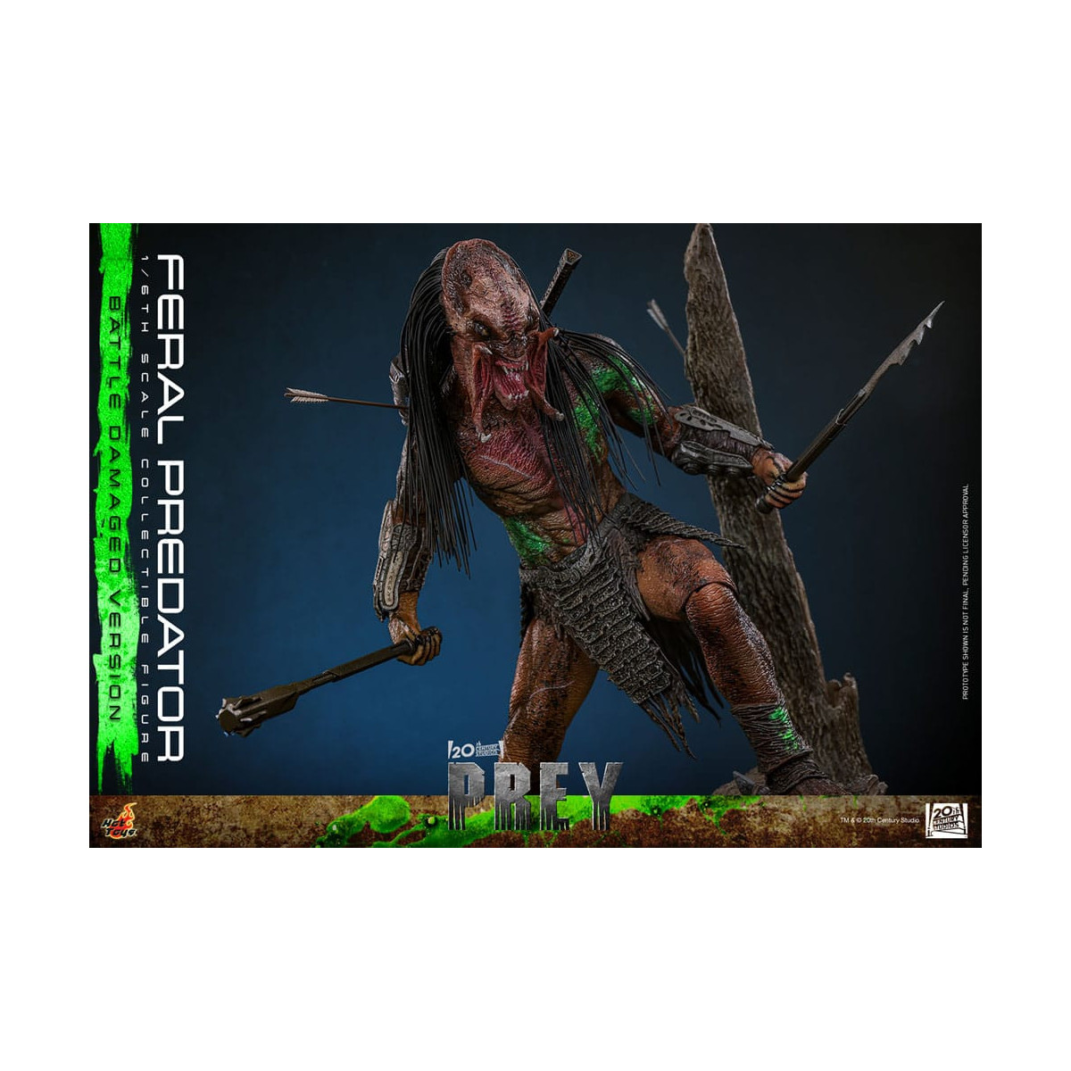 Hot Toys - Feral Predator (Versione danneggiata dalla battaglia) MMS 1/6 - Prey