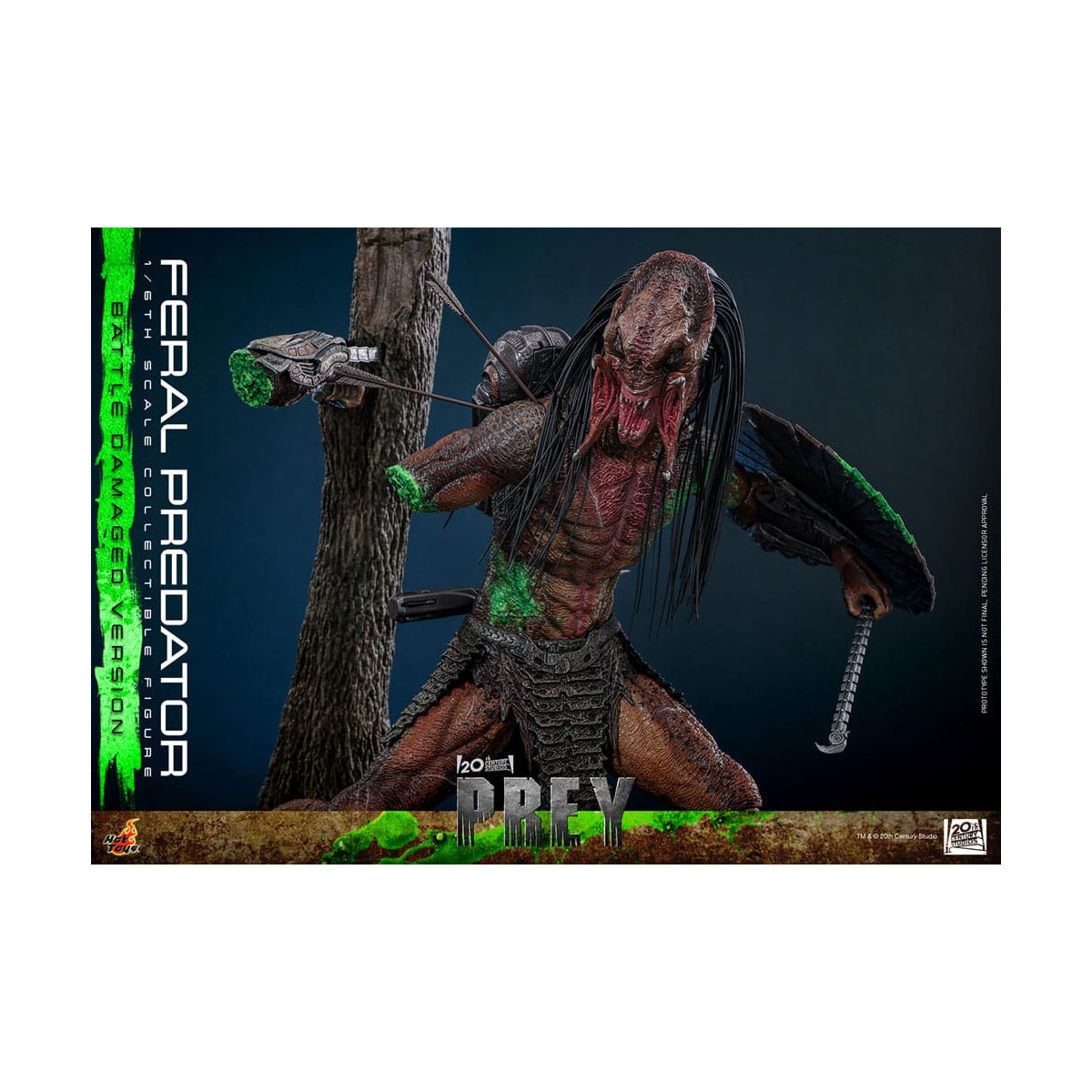 Hot Toys - Feral Predator (Versione danneggiata dalla battaglia) MMS 1/6 - Prey