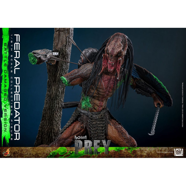Hot Toys - Feral Predator (Versione danneggiata dalla battaglia) MMS 1/6 - Prey