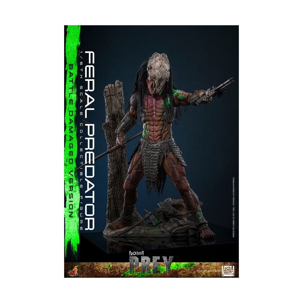Hot Toys - Feral Predator (Versione danneggiata dalla battaglia) MMS 1/6 - Prey