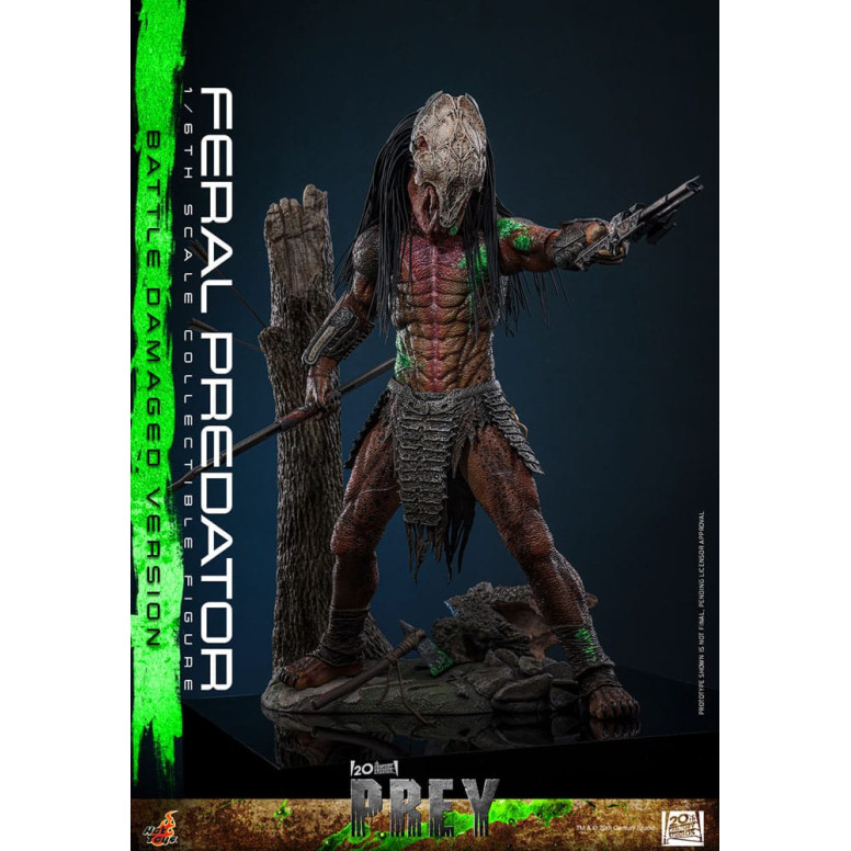 Hot Toys - Feral Predator (Versione danneggiata dalla battaglia) MMS 1/6 - Prey