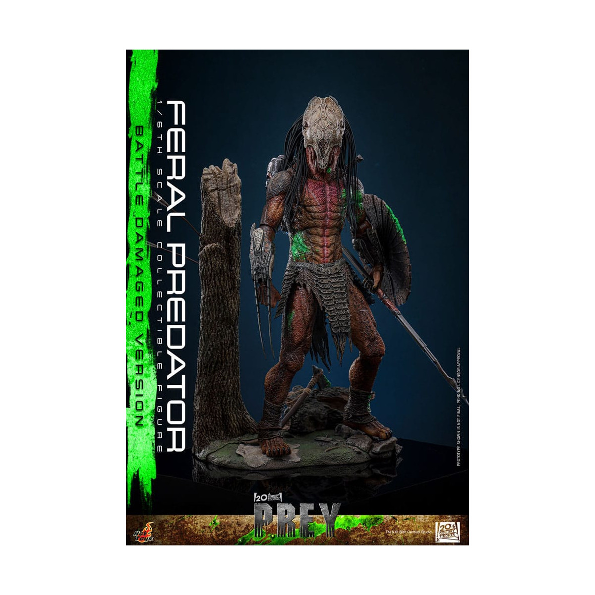 Hot Toys - Feral Predator (Versione danneggiata dalla battaglia) MMS 1/6 - Prey