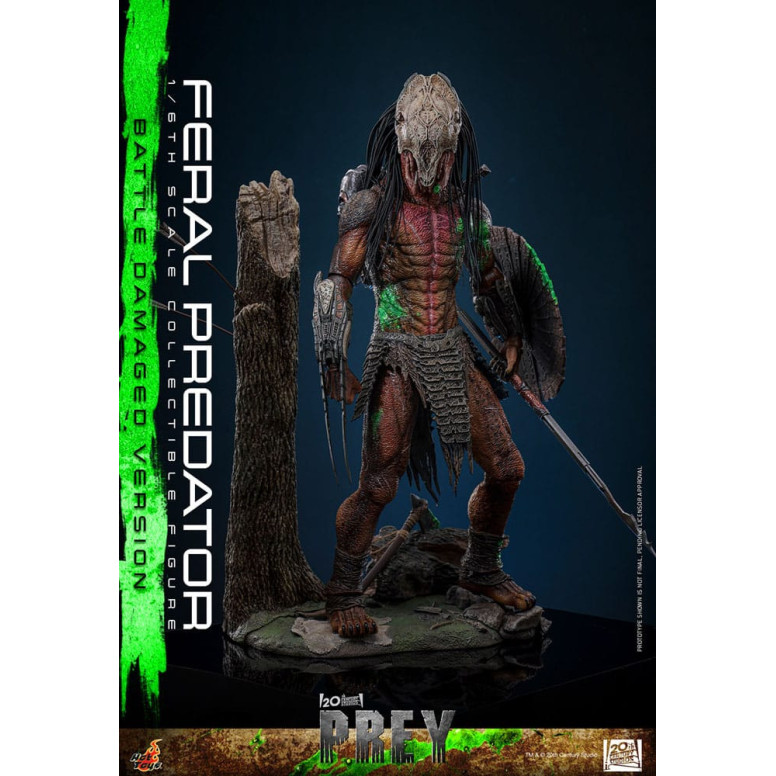 Hot Toys - Feral Predator (Versione danneggiata dalla battaglia) MMS 1/6 - Prey