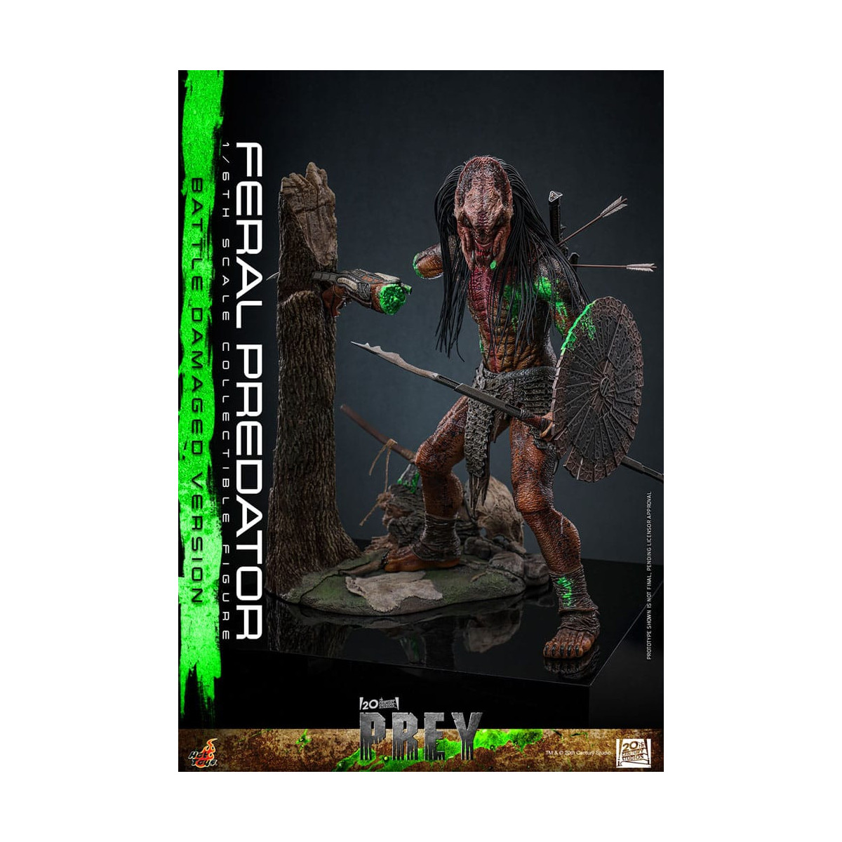 Hot Toys - Feral Predator (Versione danneggiata dalla battaglia) MMS 1/6 - Prey