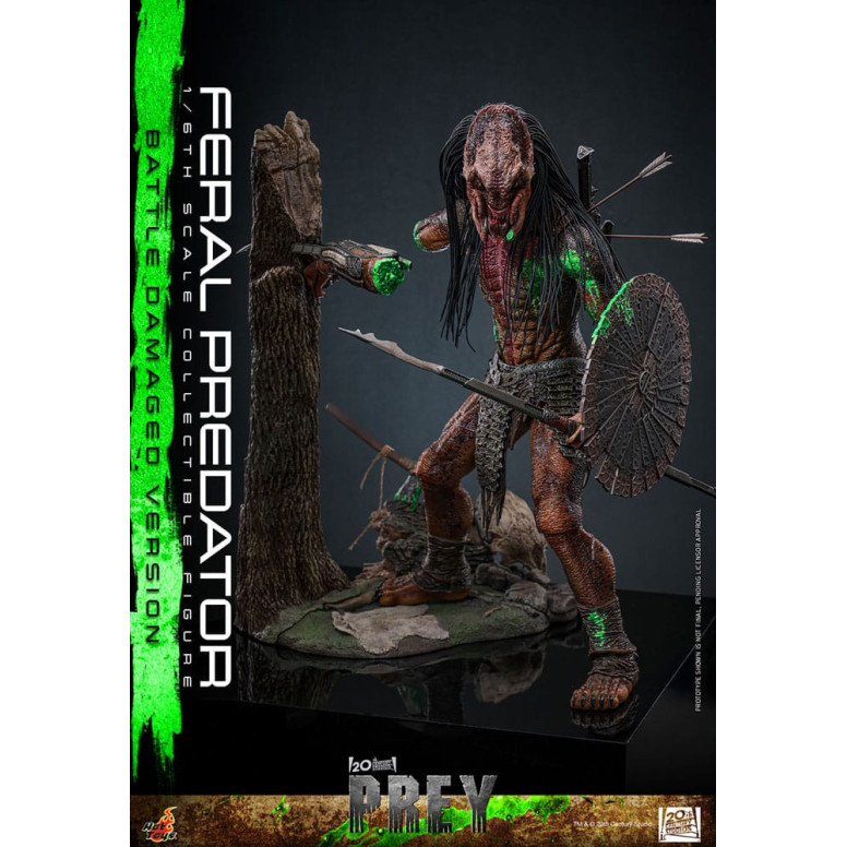 Hot Toys - Feral Predator (Versione danneggiata dalla battaglia) MMS 1/6 - Prey