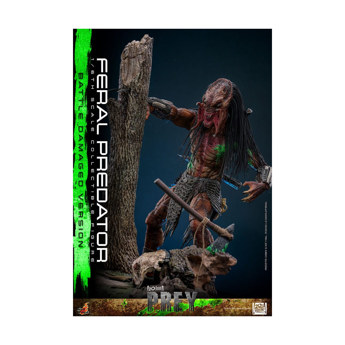 Hot Toys - Feral Predator (Versione danneggiata dalla battaglia) MMS 1/6 - Prey