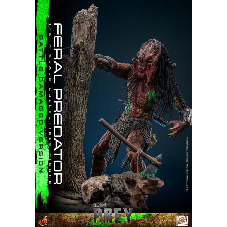 Hot Toys - Feral Predator (Versione danneggiata dalla battaglia) MMS 1/6 - Prey