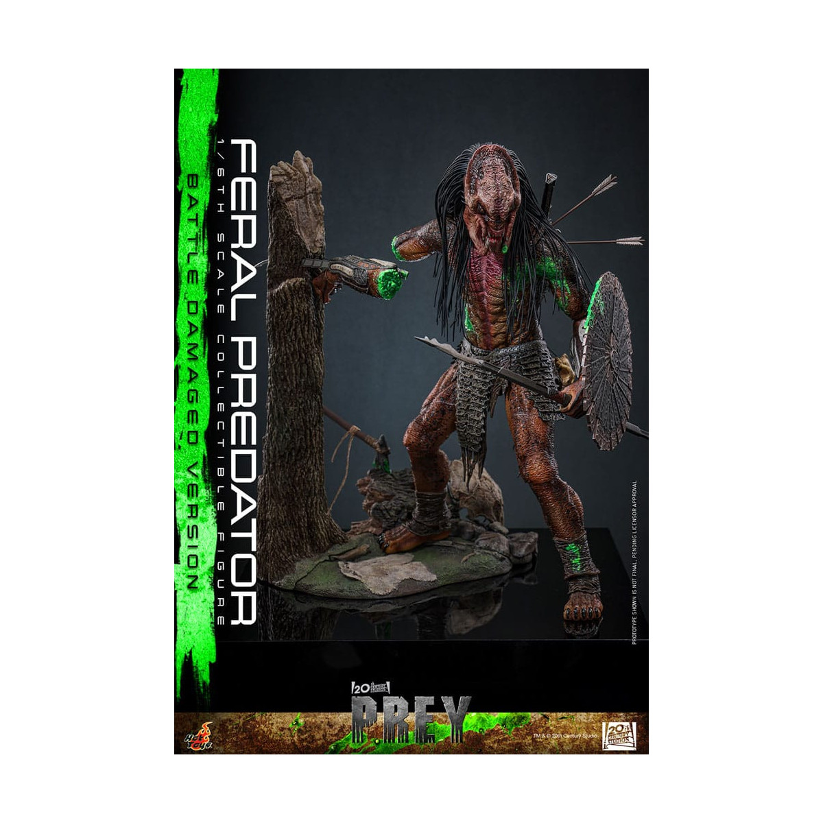 Hot Toys - Feral Predator (Versione danneggiata dalla battaglia) MMS 1/6 - Prey