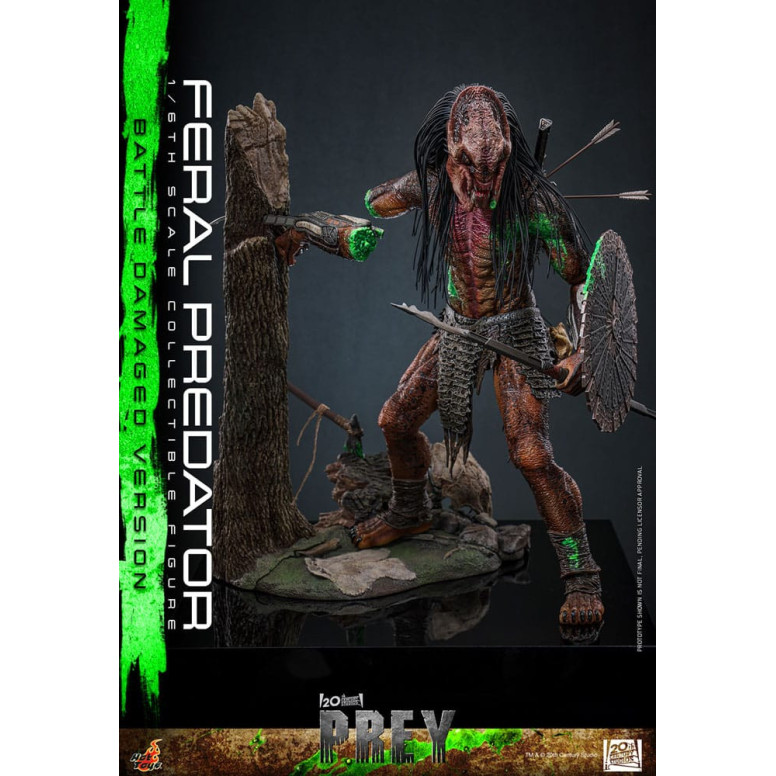 Hot Toys - Feral Predator (Versione danneggiata dalla battaglia) MMS 1/6 - Prey