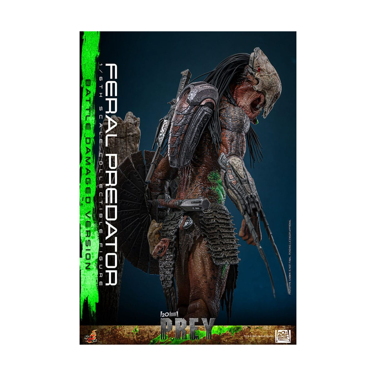 Hot Toys - Feral Predator (Versione danneggiata dalla battaglia) MMS 1/6 - Prey
