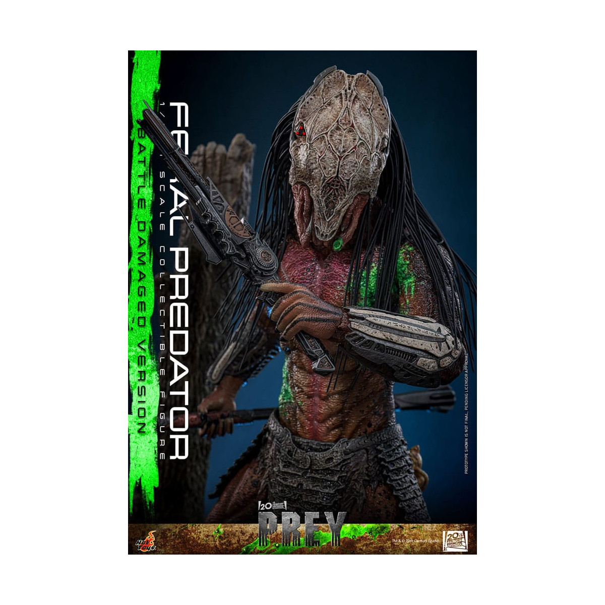 Hot Toys - Feral Predator (Versione danneggiata dalla battaglia) MMS 1/6 - Prey
