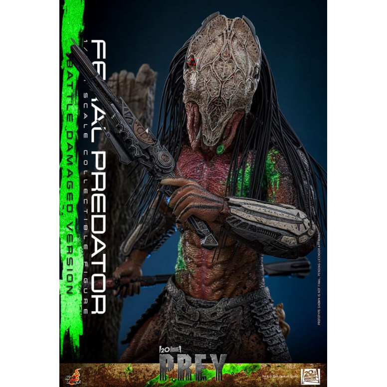 Hot Toys - Feral Predator (Versione danneggiata dalla battaglia) MMS 1/6 - Prey