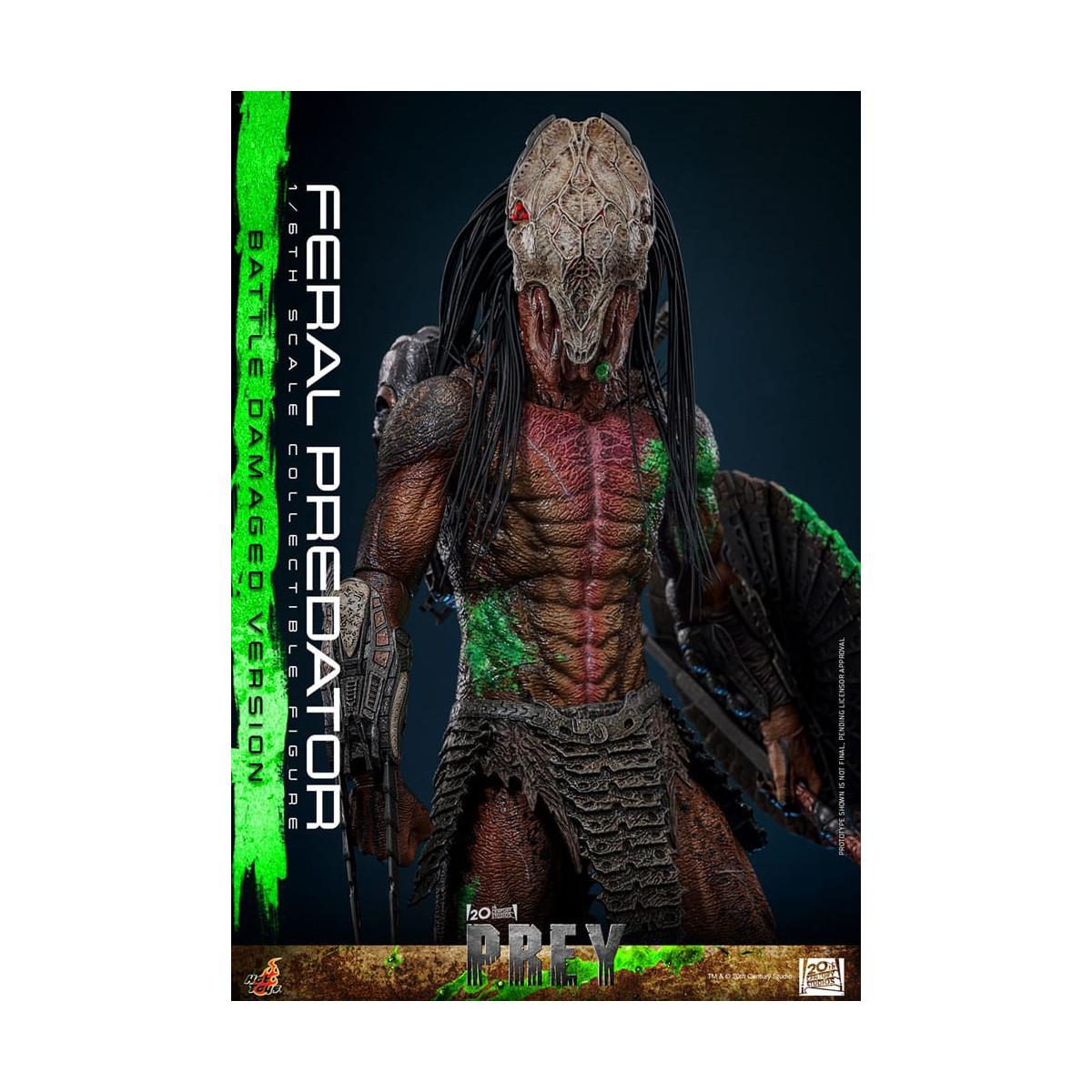 Hot Toys - Feral Predator (Versione danneggiata dalla battaglia) MMS 1/6 - Prey
