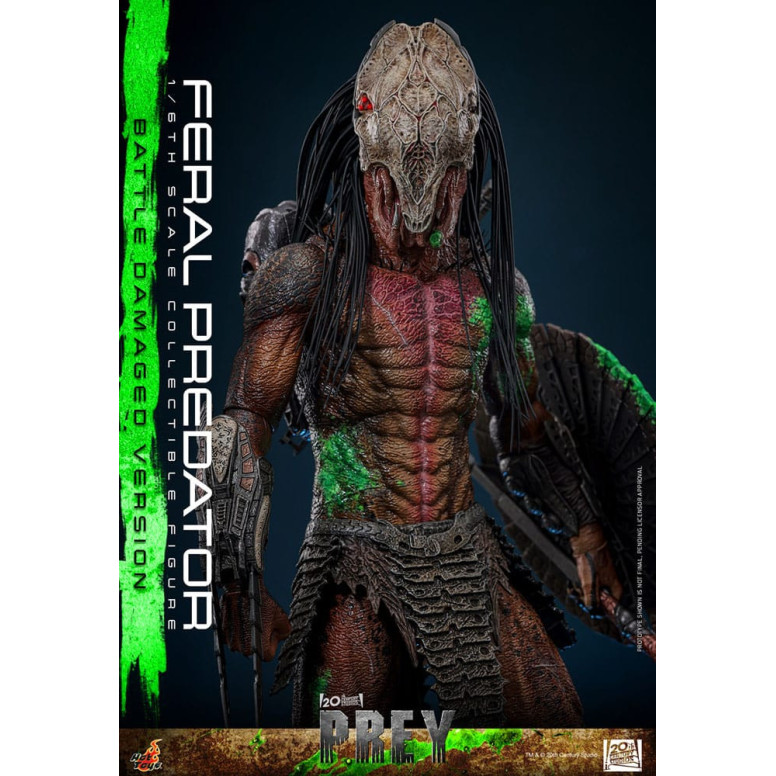 Hot Toys - Feral Predator (Versione danneggiata dalla battaglia) MMS 1/6 - Prey