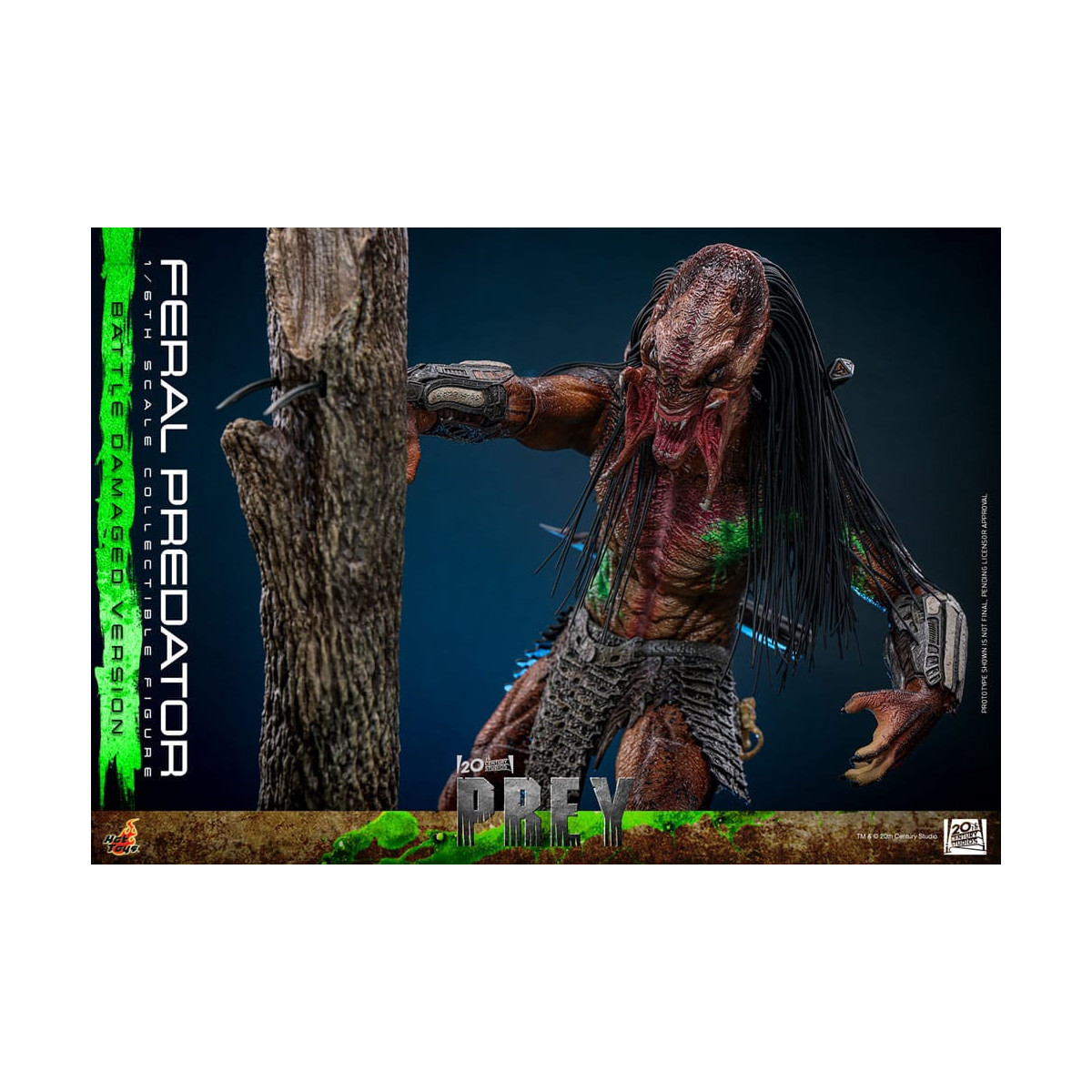 Hot Toys - Feral Predator (Versione danneggiata dalla battaglia) MMS 1/6 - Prey