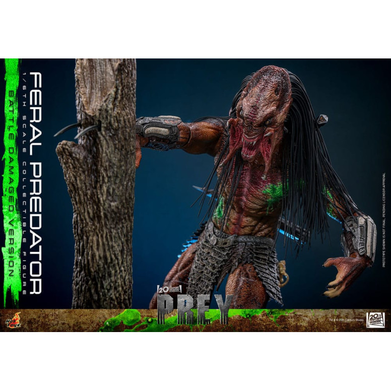 Hot Toys - Feral Predator (Versione danneggiata dalla battaglia) MMS 1/6 - Prey