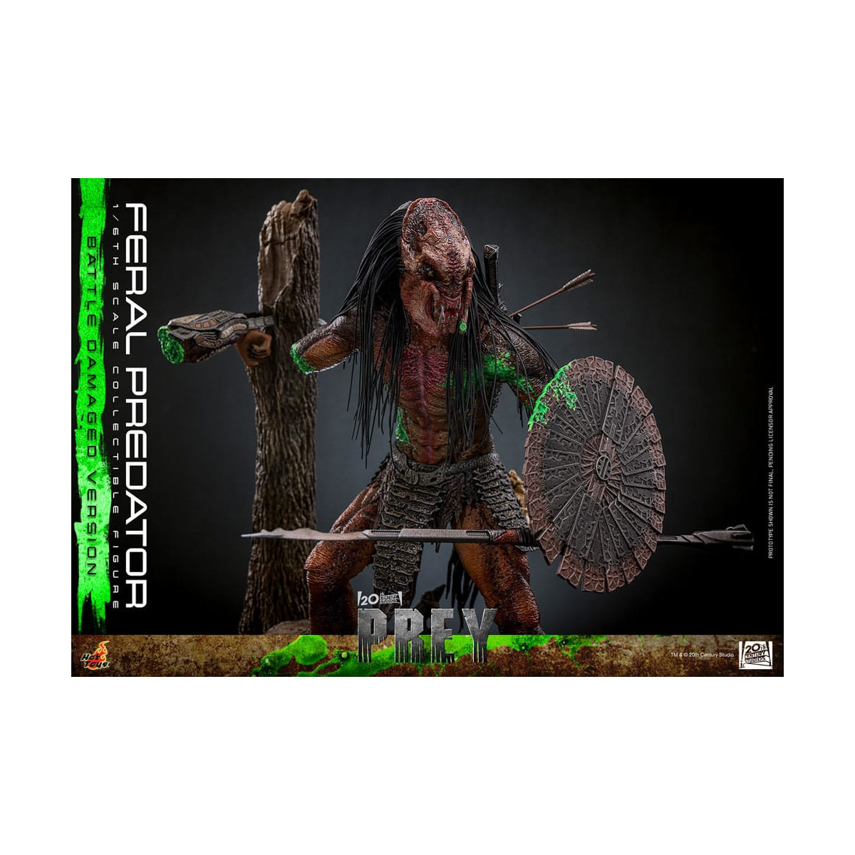 Hot Toys - Feral Predator (Versione danneggiata dalla battaglia) MMS 1/6 - Prey