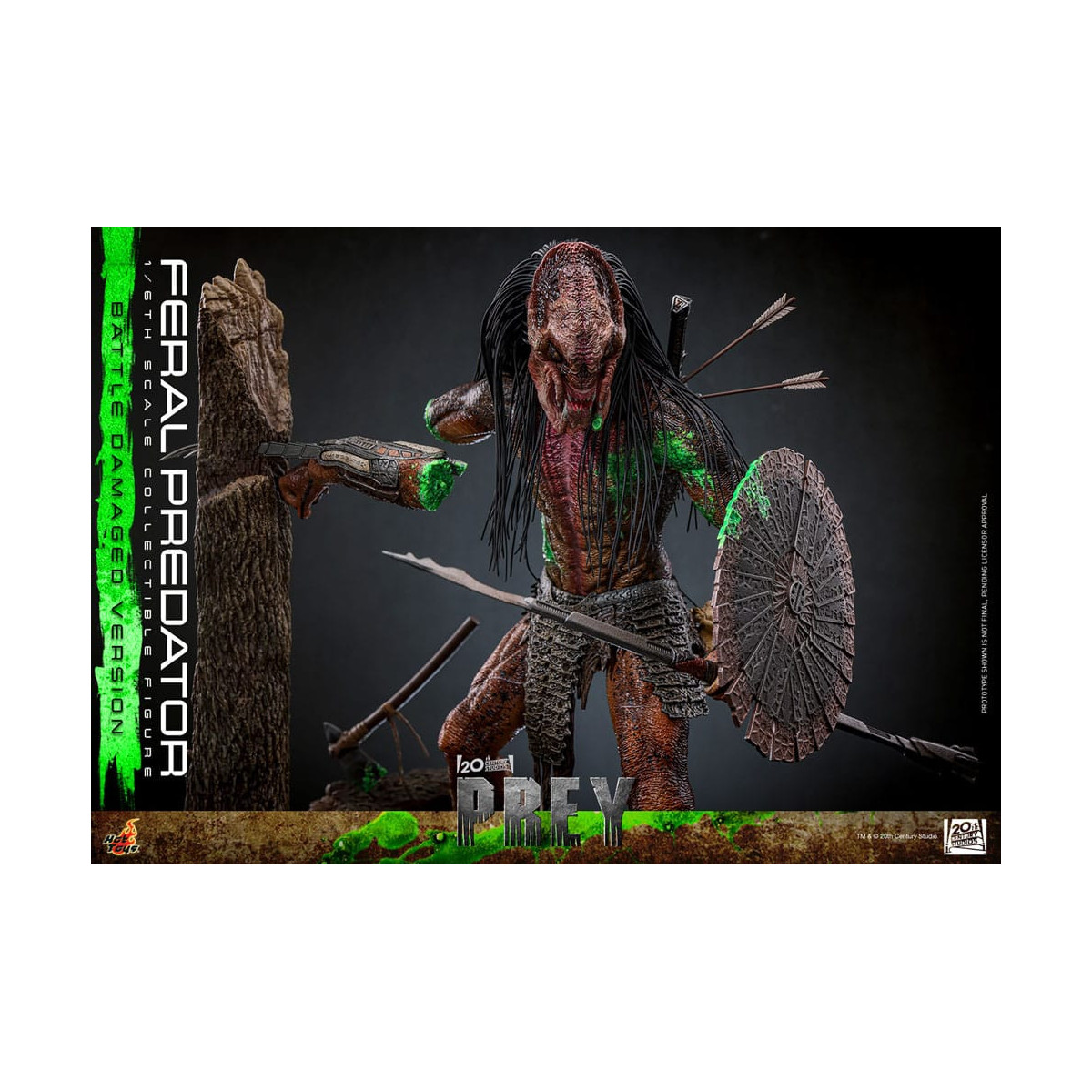 Hot Toys - Feral Predator (Versione danneggiata dalla battaglia) MMS 1/6 - Prey