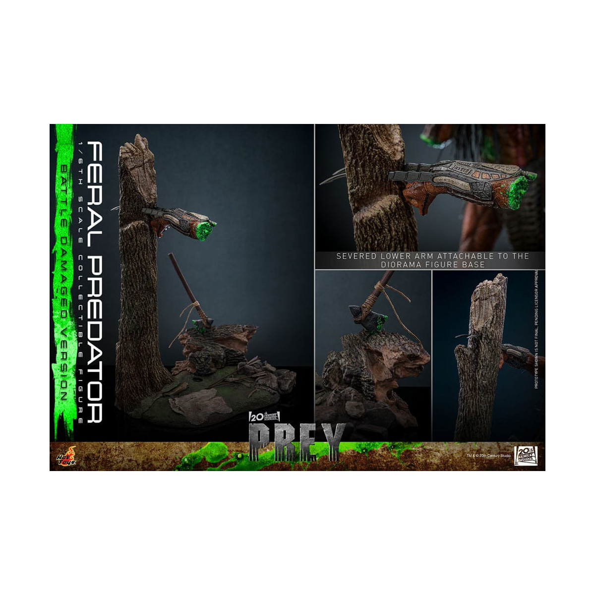 Hot Toys - Feral Predator (Versione danneggiata dalla battaglia) MMS 1/6 - Prey