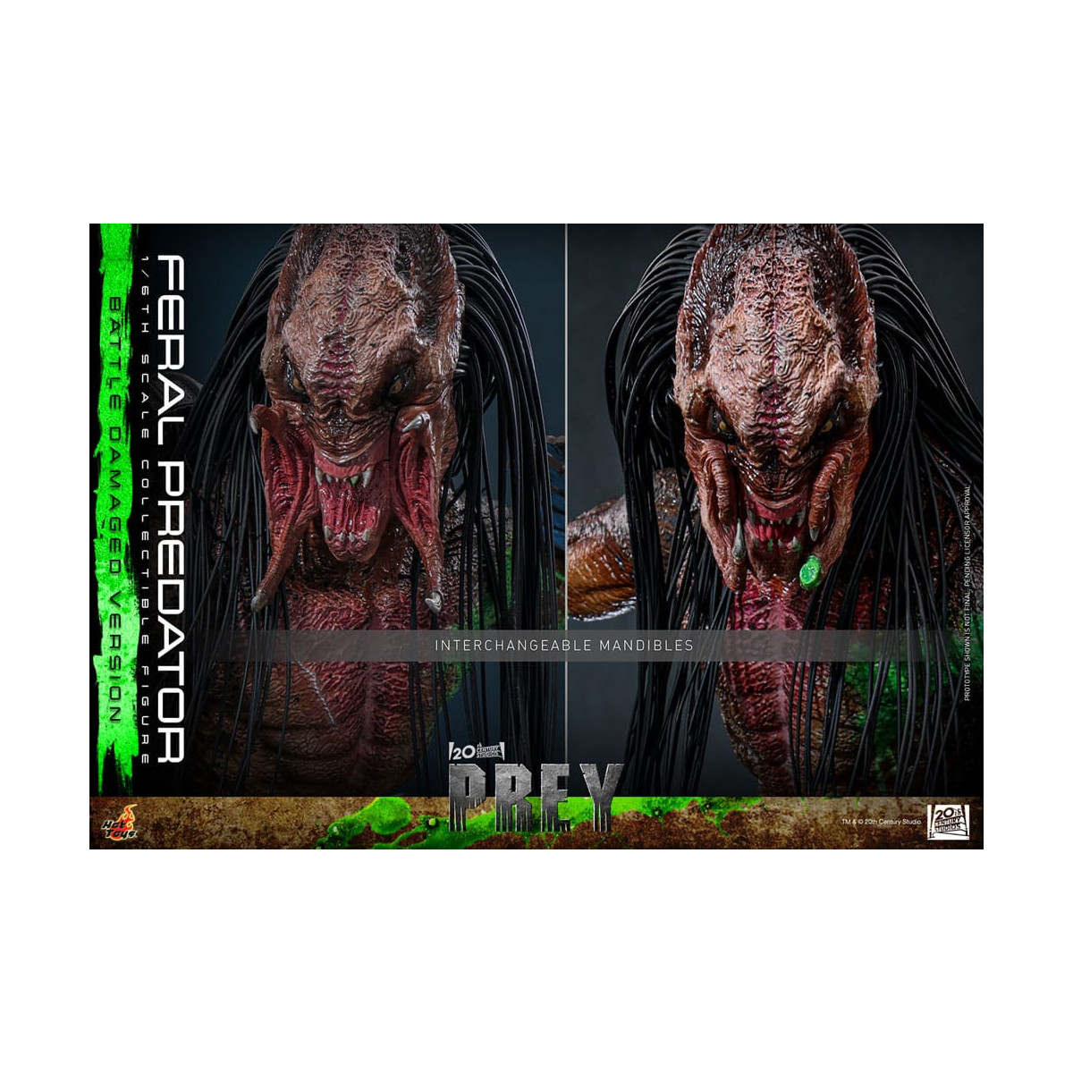 Hot Toys - Feral Predator (Versione danneggiata dalla battaglia) MMS 1/6 - Prey